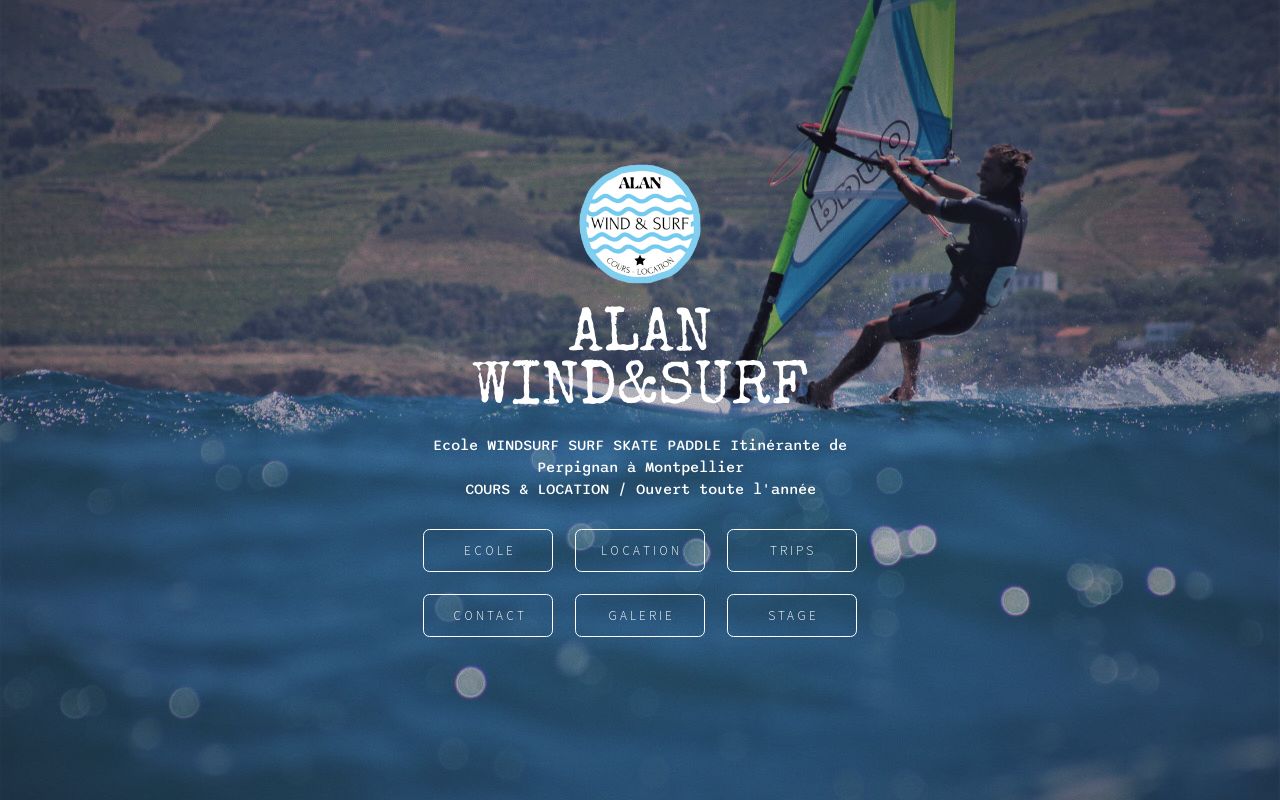 Alan Wind&Surf School Hire Planche À Voile / Surf / Paddle / Skate - Surf en Le Barcarès